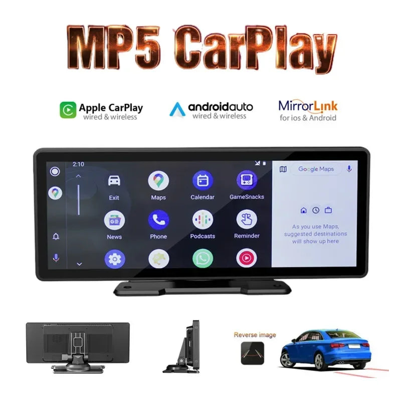 Wireless Carplay/Android Car Monitor