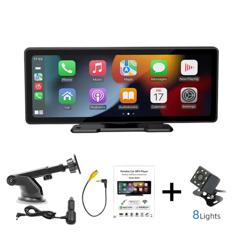 Wireless Carplay/Android Car Monitor